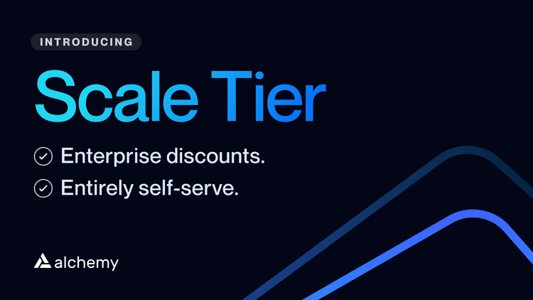 Scale tier: the cheapest way to build in web3 🎉