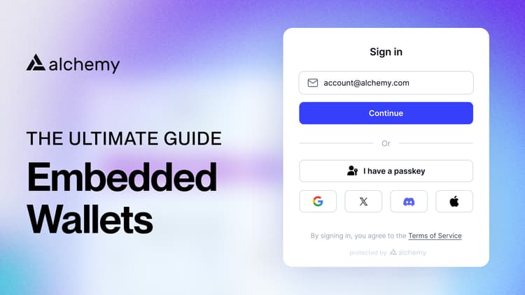 The ultimate guide to embedded wallets with social login